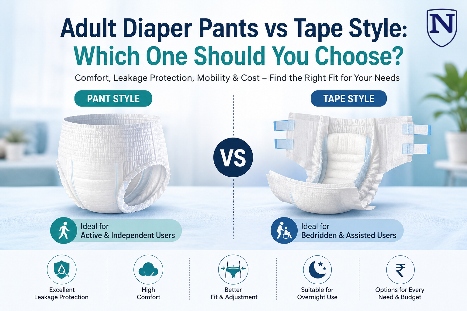 Adult Diaper Pants vs Tape Style: Which One Should You Choose?
